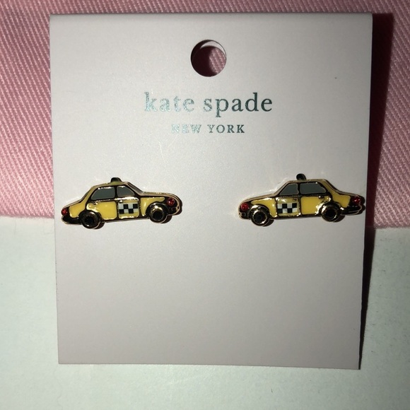 KATE SPADE TAXI EARRINGS. NWT